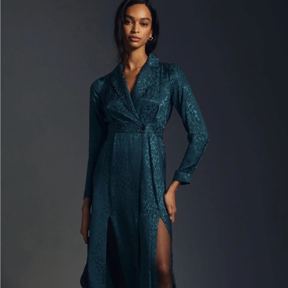 Anthropologie Elegant Blazer Wrap Dress Size 4